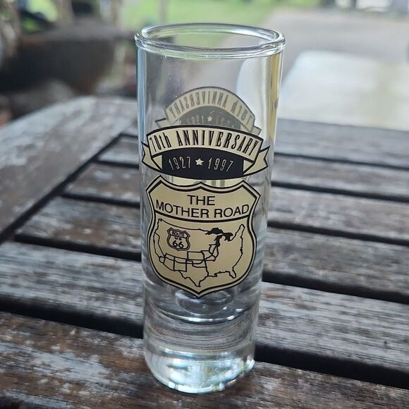 Route 66 The Mother Road 70th Anniversary Tall Shot Glass - Picture 3 of 4